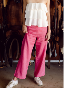 Pink Dawn Linen Pants